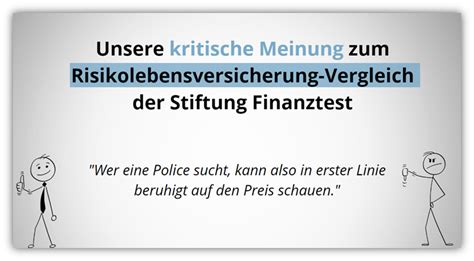 risikolebensversicherung vergleich stiftung warentest